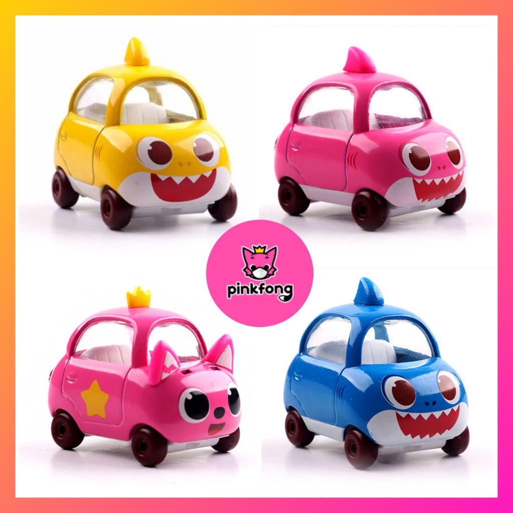 Kamicar โมเดลรถยนต์ Pinkfong Series ขนาดเล็ก ❤ ตุ๊กตาฉลาม Momi Shark Daddy Shark Pinkfong สําหรับเด็กทารก