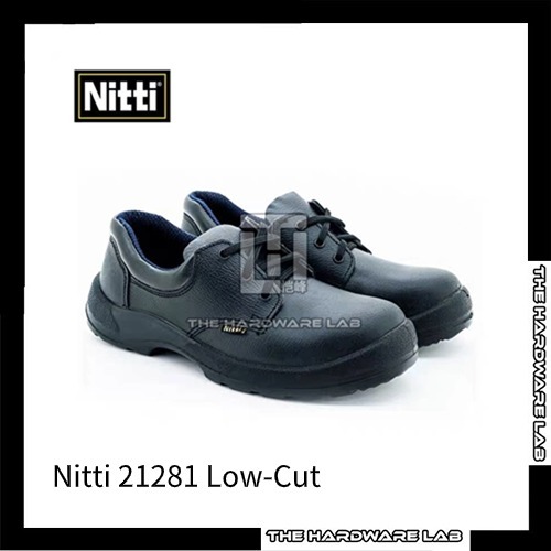 {The Hardware Lab}Nitti 21281 รองเท้าเซฟตี้น้ําหนักเบา Low-Cut With Shoe Lace Black