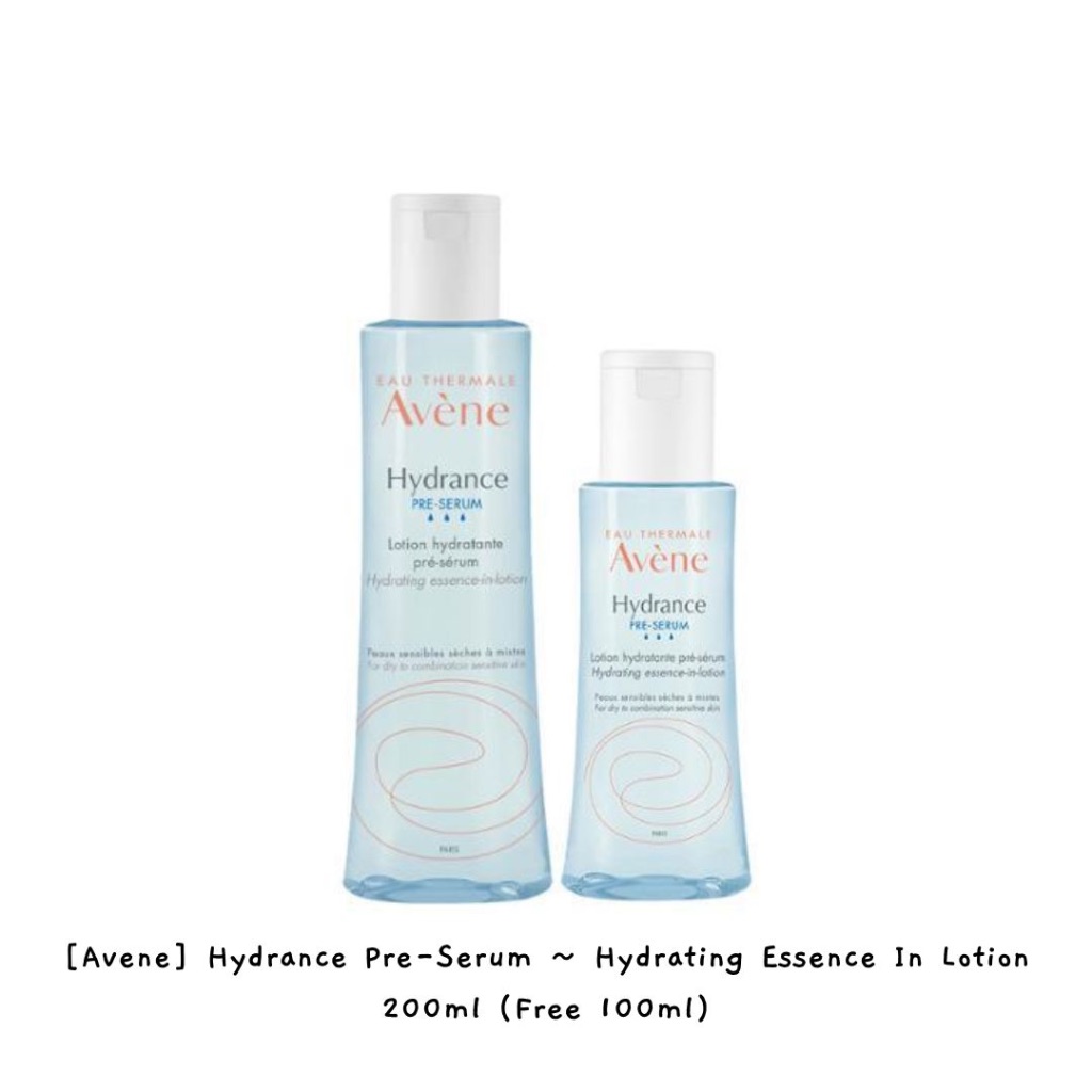 [Avene] Hydrance Pre-Serum ~ Hydrating Essence In Lotion 200 มล. (ฟรี 100 มล.) / k-beauty