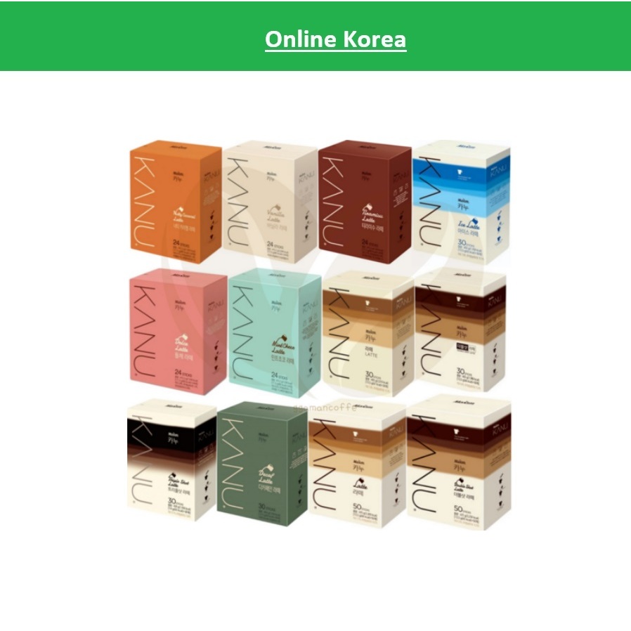 Kanu🌹 Latte collection 8T ไม ่ มีกล ่ อง 🚚 10T ไม ่ มีกล ่ อง 24T 30T /Instant Coffee Stick/KOREA