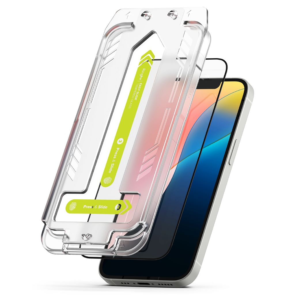 Ringke Easy Slide Glass สําหรับ iPhone 17e / 16e กระจกนิรภัยกันรอยหน้าจอ