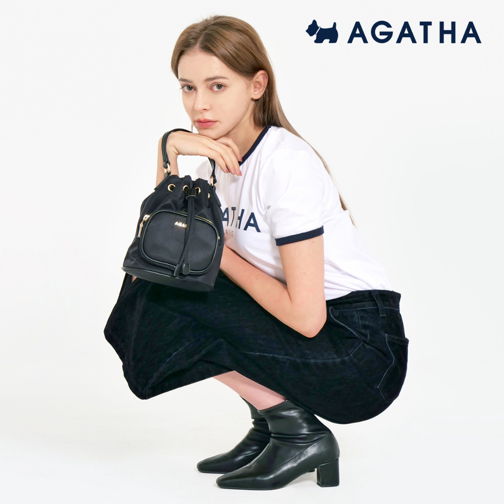 Agatha PARIS-Mini Bucket Bag AGT203-128 กระเป๋าแบรนด์ดังจากฝรั่งเศส สินค้าของแท้