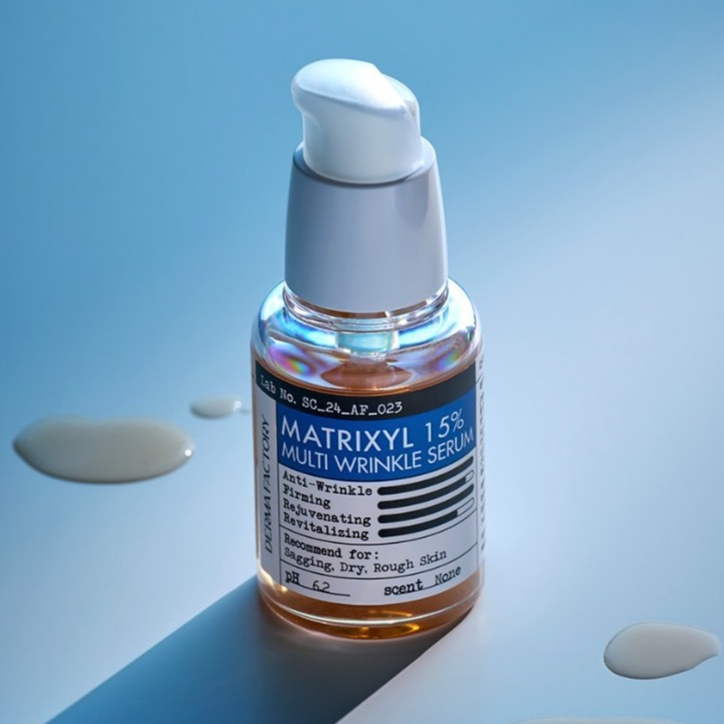 DERMA FACTORY Matrixil 15% เซรั่มลดเลือนริ้วรอย 30ml เปปไทด์ที่ได้รับสิทธิบัตร Argireline carnosine ริ้วรอยรอบดวงตาแพ้ง่าย / จากโซล, เกาหลี
