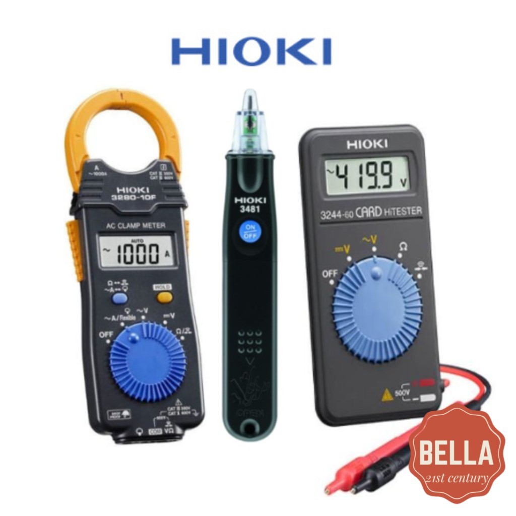 Hioki 3280-10F Clamp meter AC 1000A/Voltage Detector ปากกาทดสอบ 3481-20/ 3480-40/Card Hitester 3244-