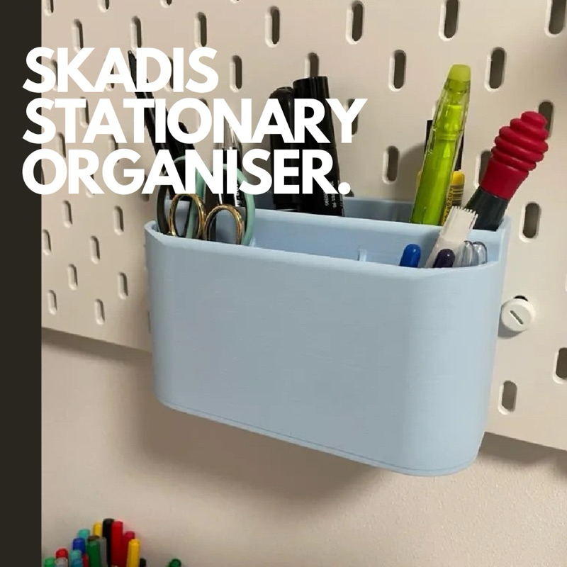 Minimalistic เครื่องเขียน Organiser ผู้ถือ Mount อุปกรณ์เสริมสําหรับ Ikea Skadis Pegboard