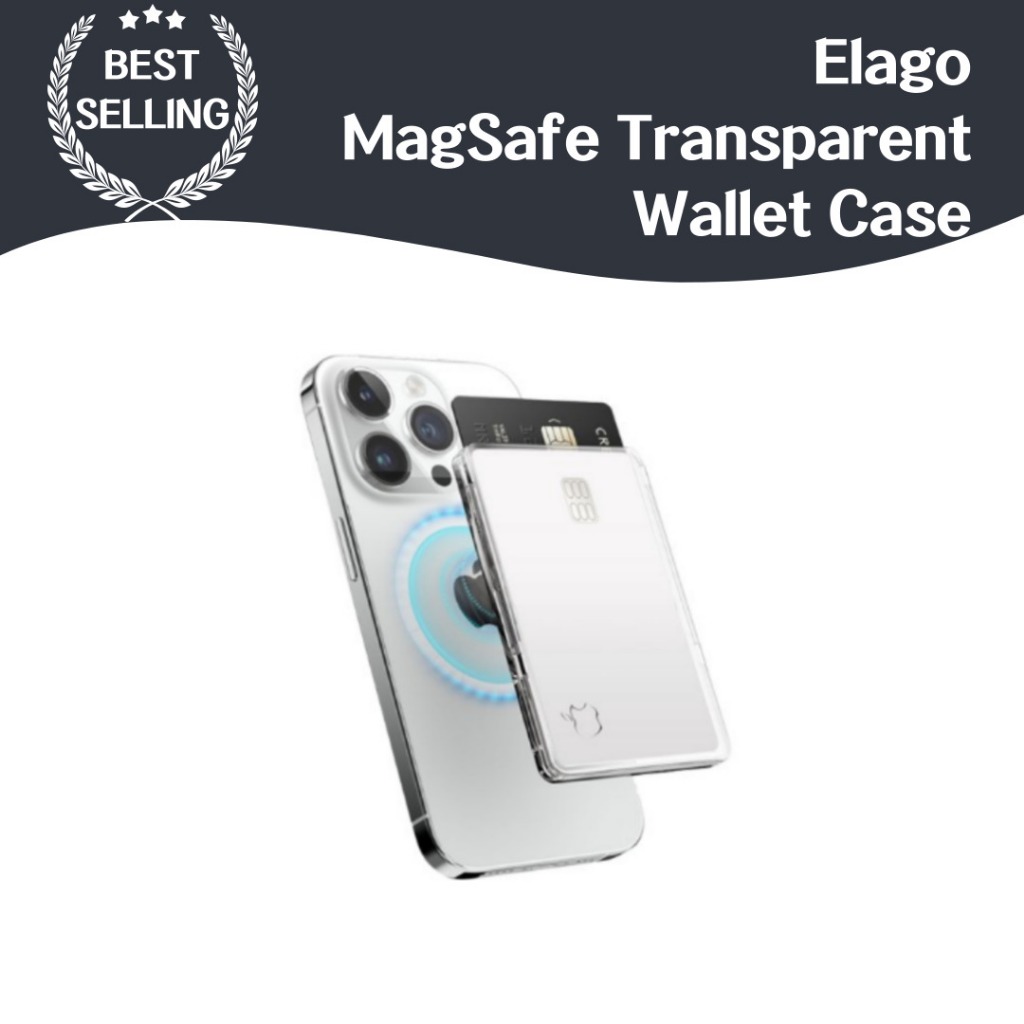 Elago McSafe เคสใส พร้อมช่องใส่บัตร อุปกรณ์เสริม สําหรับโทรศัพท์มือถือ
