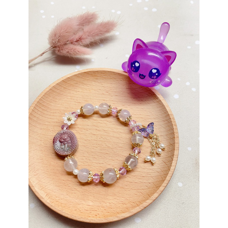 Lavender Milky Amethyst - สร้อยข้อมือคริสตัล