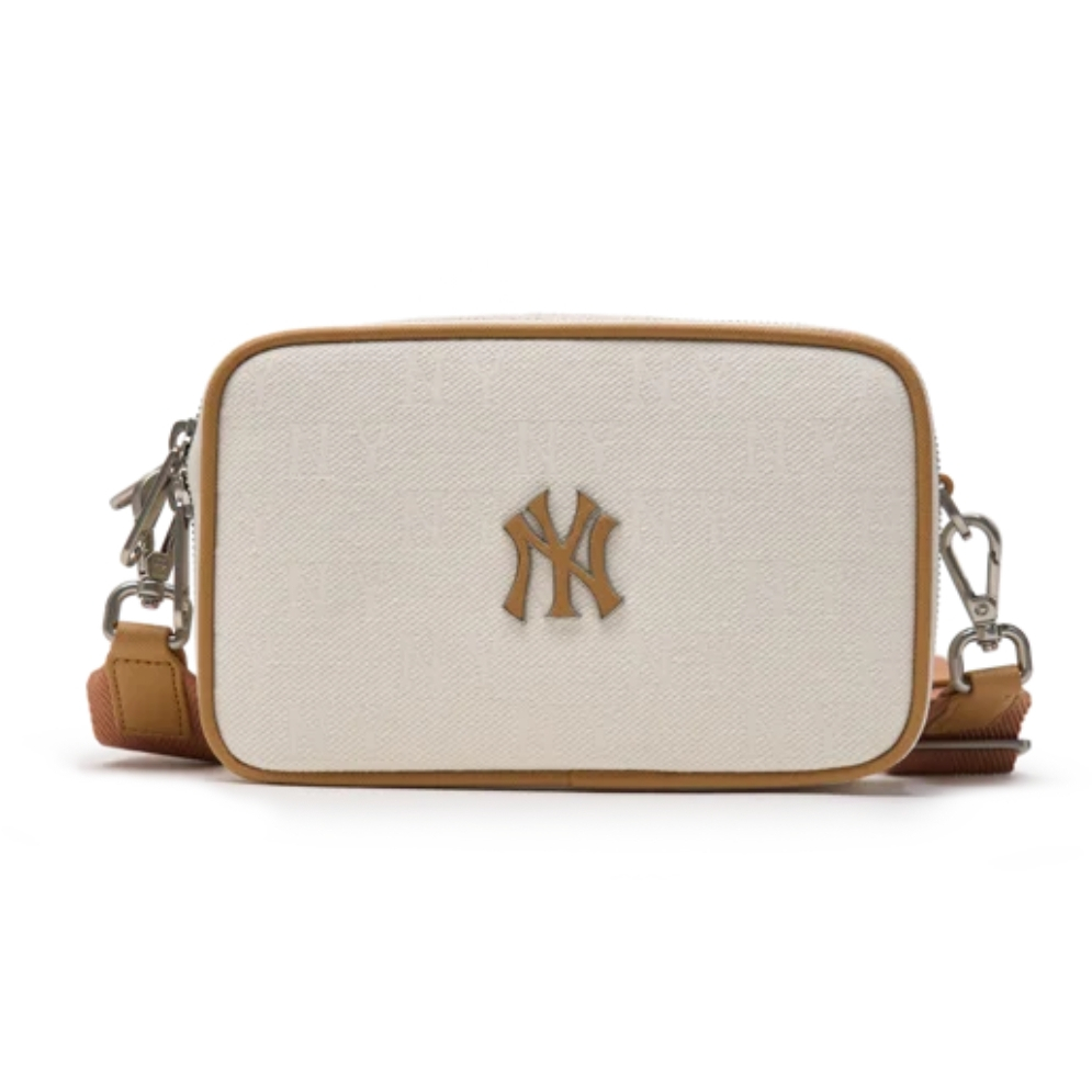 Mlb Classic Monogram Jacquard กระเป๋าสะพายข้าง ขนาดเล็ก ลาย New York Yankees
