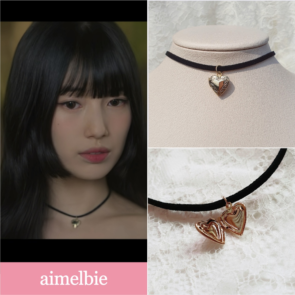 [Bae Suzy from 'Doona!', IVE Yujin choker] ♥ เครื่องประดับ รูปแอมเมลบี้ สไตล์เกาหลี ♥ โช้คเกอร์ล็อกเ
