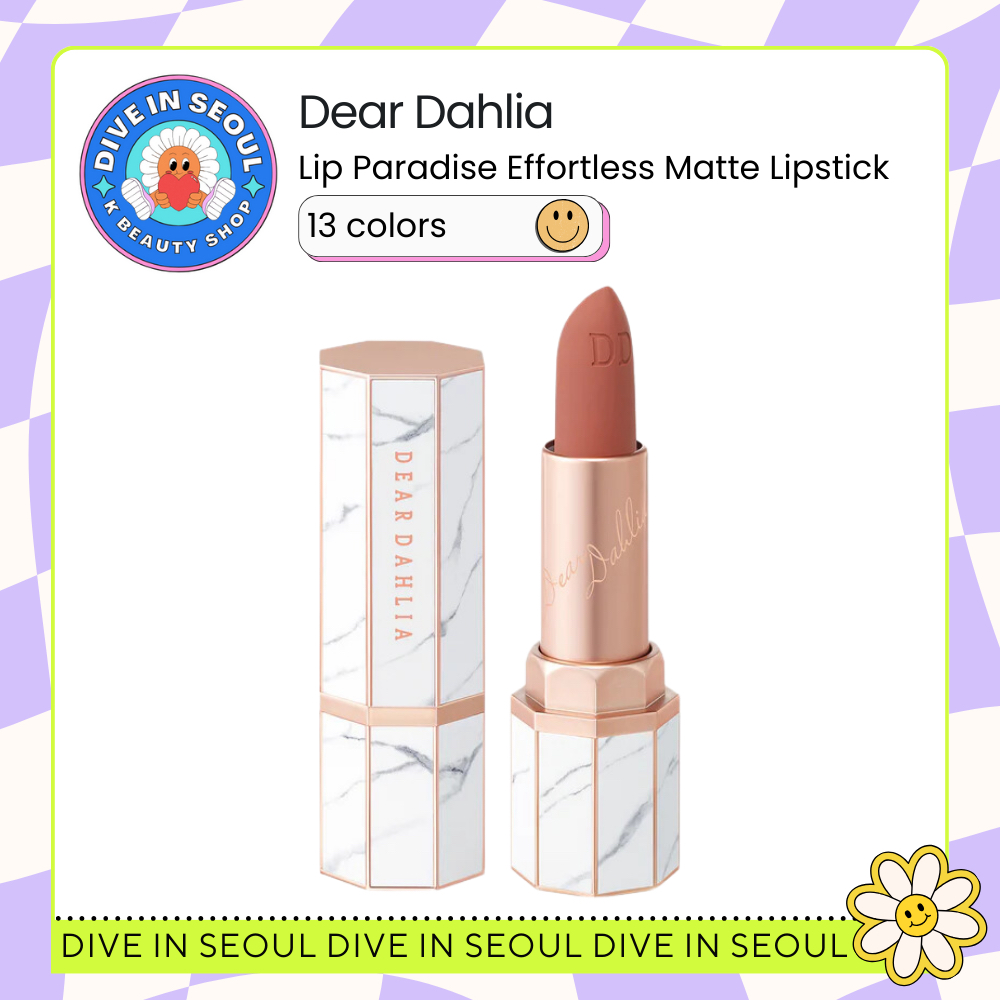 [DEAR DAHLIA] Lip Paradise Effortless Matte Lipstick – 13 สี / 3.2g