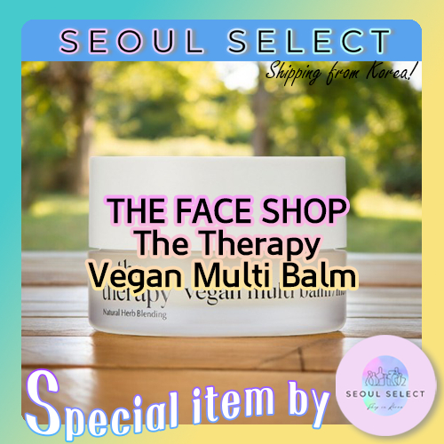 [The Face SHOP] The The Therapy Vegan Multi balm Organic Vegan ALL-IN-ONE BEAUTY balm ลิปบาล์ม บํารุ