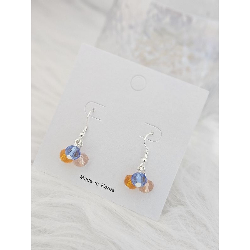 Bead Me - (Mix & Match: ใดๆ 3 สําหรับ $10) ต่างหูลูกปัดคริสตัล Dainty แฮนด์เมด