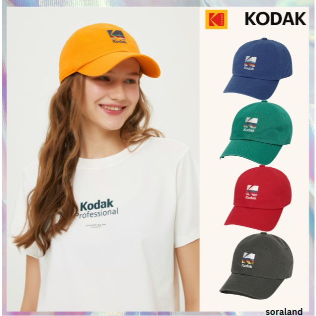 [KODAK] หมวกบอลปักสีรุ้ง 5 สี (ใหม่)