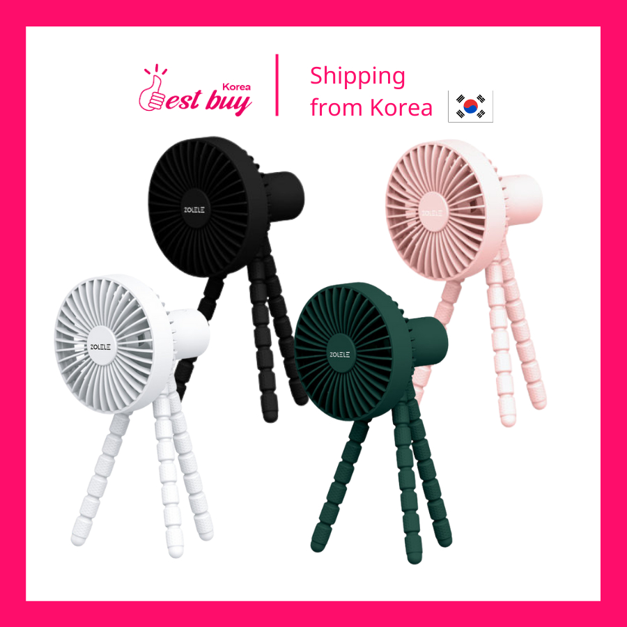 Zolele พัดลมไร้สาย แบบพกพา ลายปลาหมึก