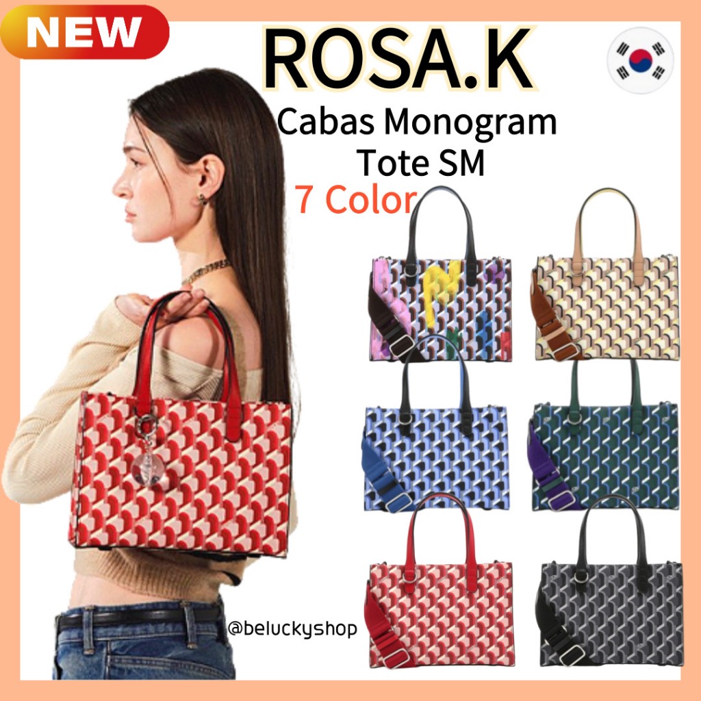 ❤ของแท้ 100%!![Rosa.k] Cabas Cabas Monogram Day กระเป๋าโท้ท 7 สี