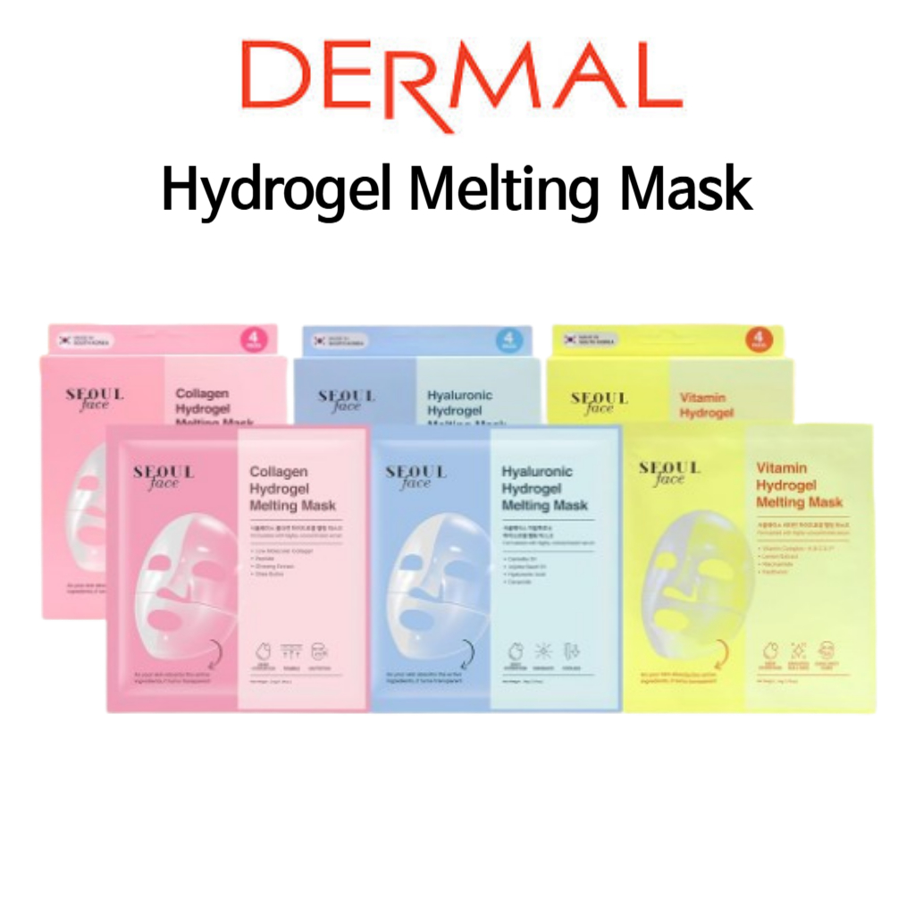 [DERMAL]Hydrogel Melting Jelly Gel Mask 4ea Korean Overnight Face Mask