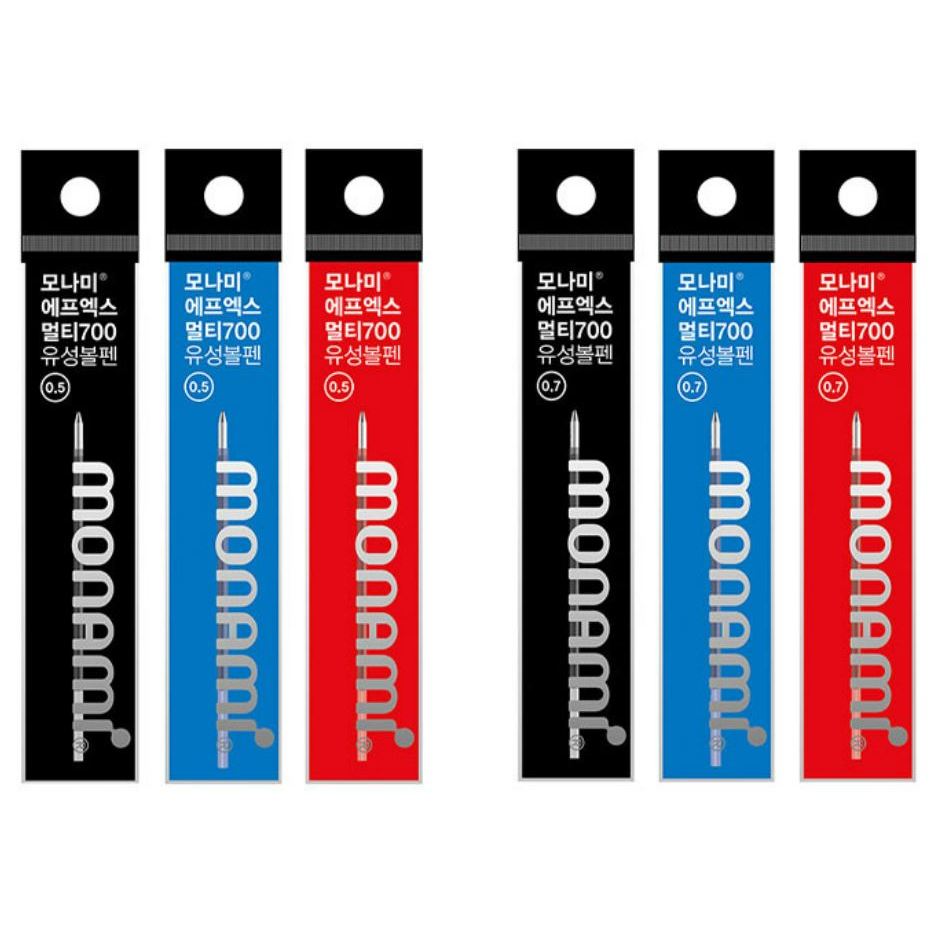 [ผลิตในเกาหลี] Monami FX MULTI 700 ไส้ปากกา 0.5/0.7 มม. - MONAMI FLIP 3, C3 FX ZETA