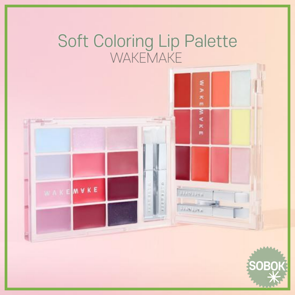 [WAKEMAKE] Soft Coloring Lip Palette ลิปพาเลท ลิปทินท์ แบบนิ่ม 3 สี
