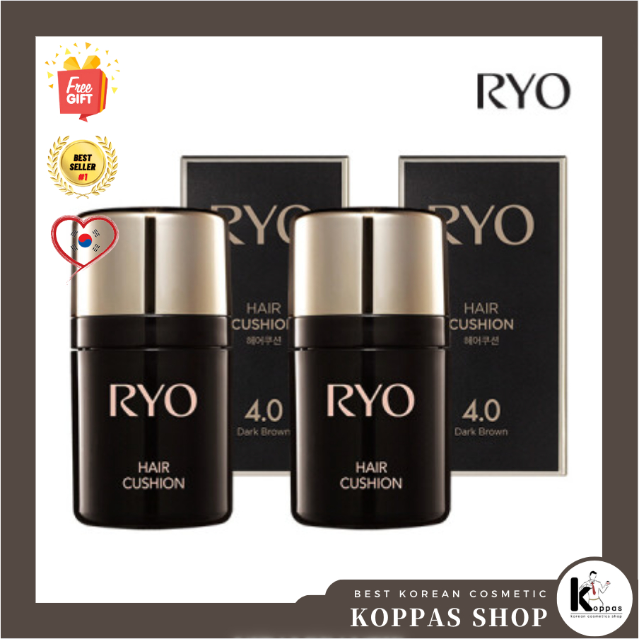 RYO Hair Cushion 7g แฮร์คุชชั่น 7 กรัม 2 สี (สีน้ําตาลเข้ม 4.0/ สีน้ําตาลธรรมชาติ 5.0)
