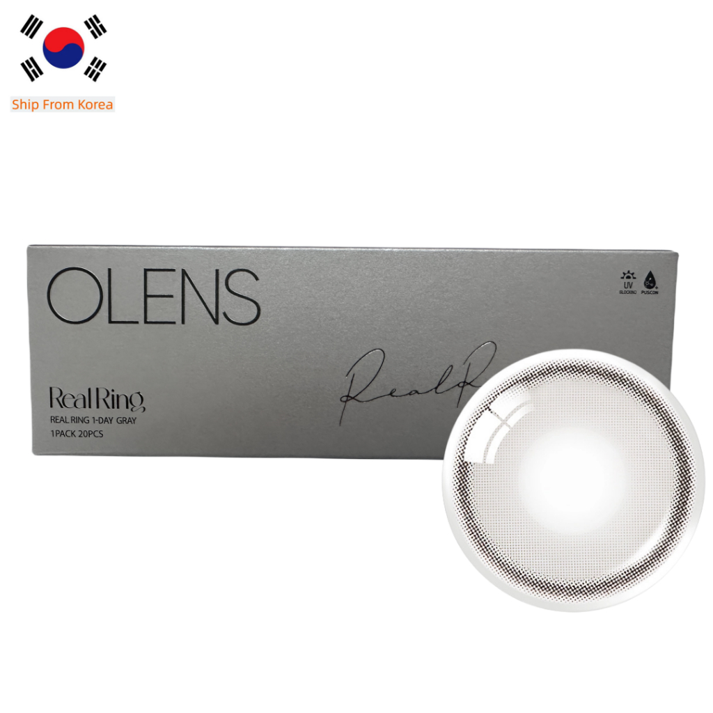 Olens REALRING Gray คอนแทคเลนส์ 20P เลนส์เกาหลี เลนส์