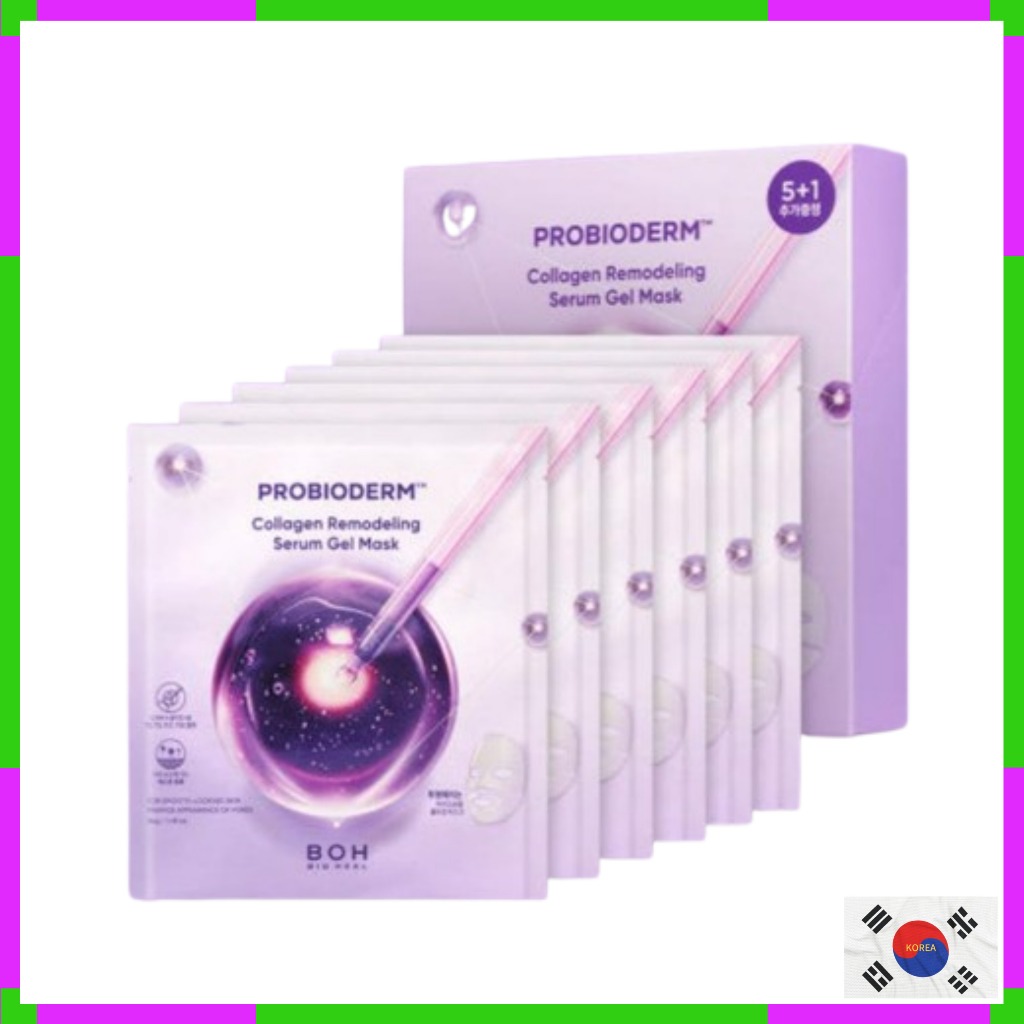 Biohealboh Probioderm Collagen Remodeling Serum Gel Mask 5+1 Set – ความยืดหยุ่นของผิว, Lifting Effect