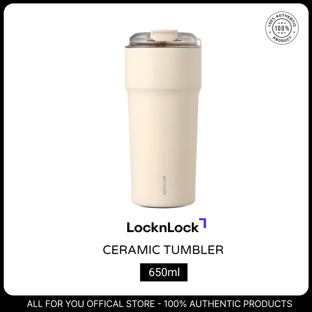 [LocknLock] แก้วน้ําเซรามิค Metro Cafe 650ml