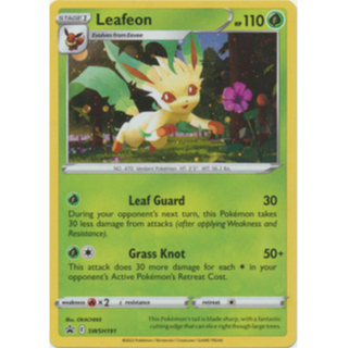 English Pokemon Leafeon - SWSH191 - Holo Pokemon Sword & Shield โปรโมชั่น