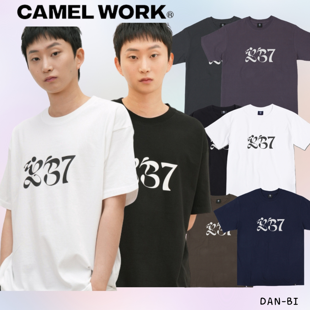 [CAMEL Work] 857 LOGO T-SHIRTS (ของแท้จากเกาหลี 100% / 6 สี / เสื้อแขนสั้น แบรนด์ใหม่!)