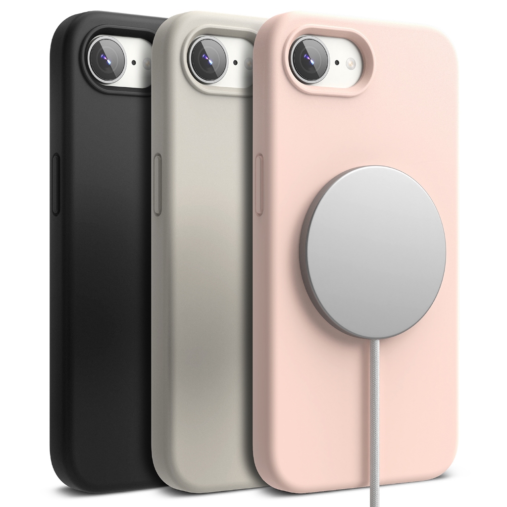 Ringke Silicone Magnetic สำหรับ iPhone 16e เคสป้องกันซิลิโคนนุ่มน้ำหนักเบา