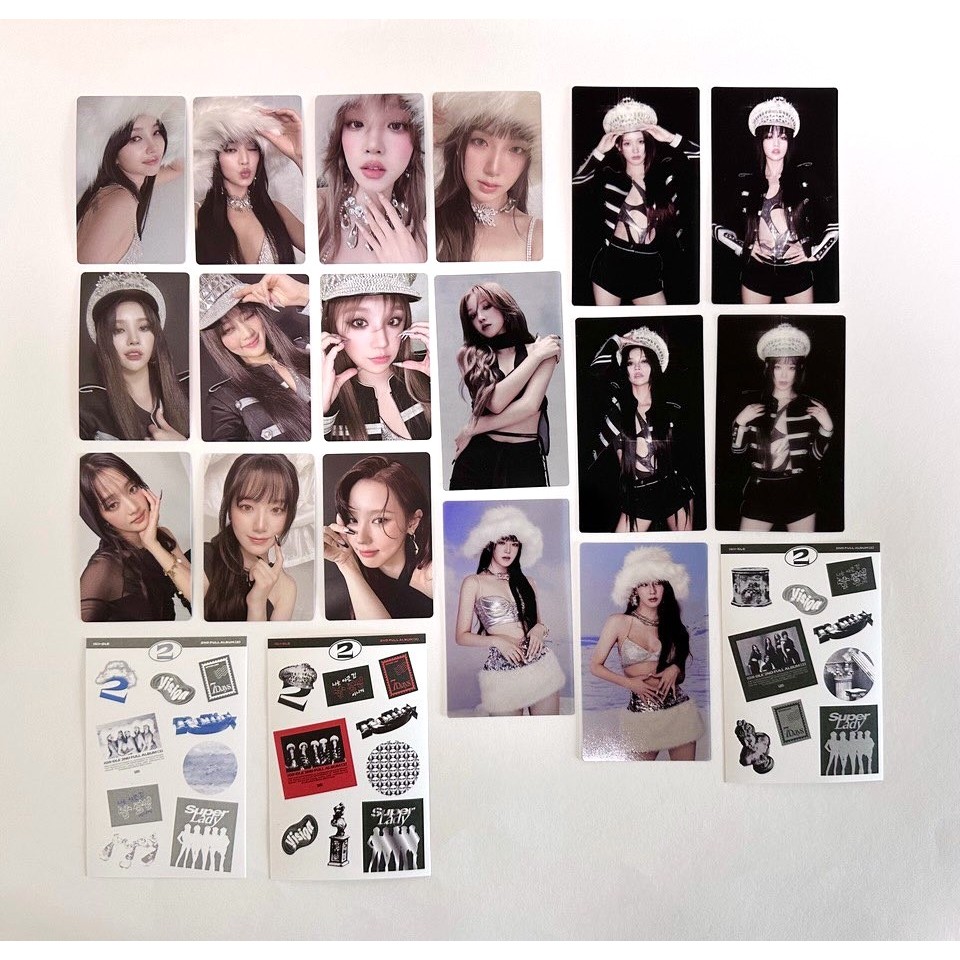 (G) I-dle G-IDLE อัลบั้ม 2nd Full Album 2 Two Photocard Mini โปสเตอร์การ์ดข้อความ KPOP