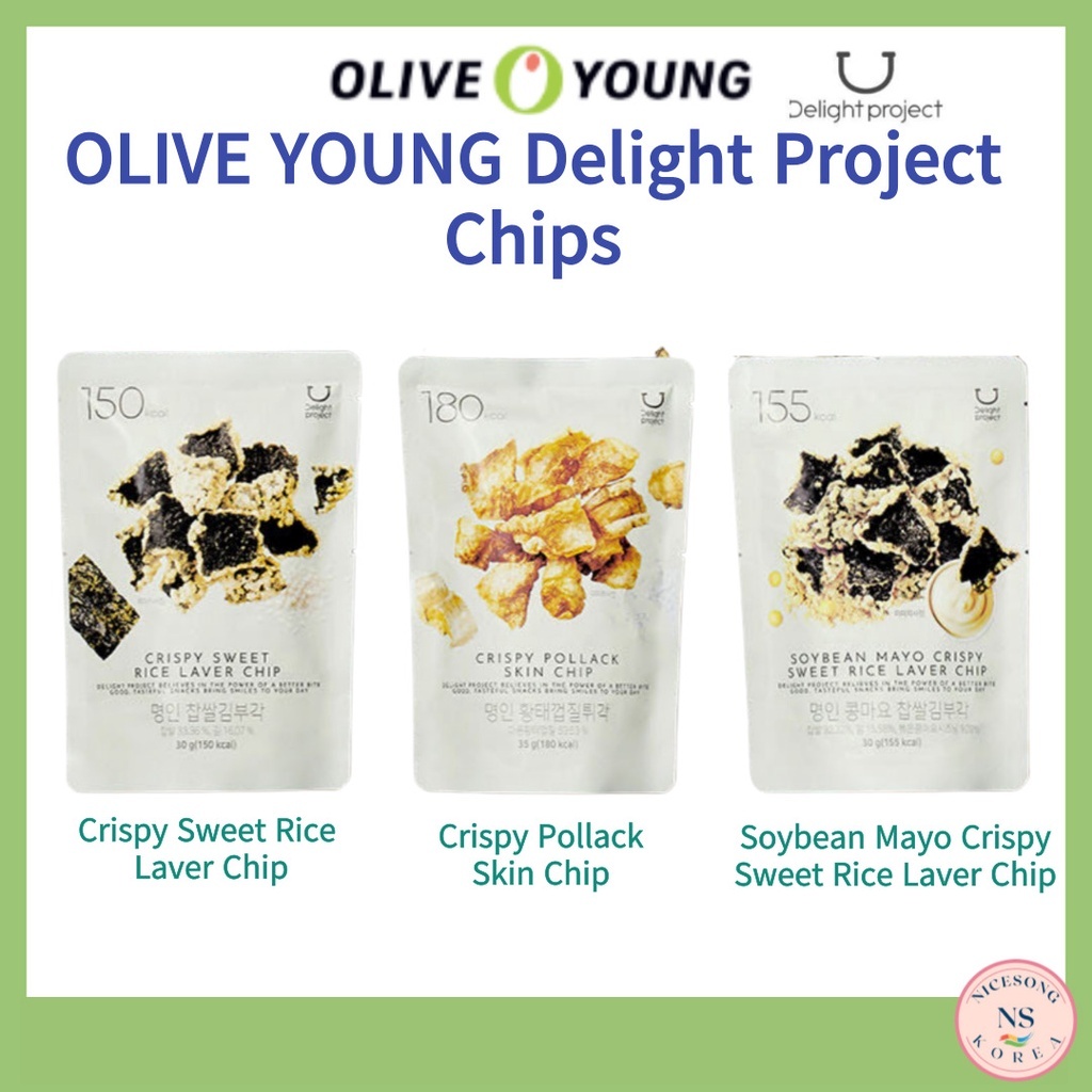 [OLIVE Young] ขนมอบกรอบ รสดอกบัว กรอบ สไตล์เกาหลี
