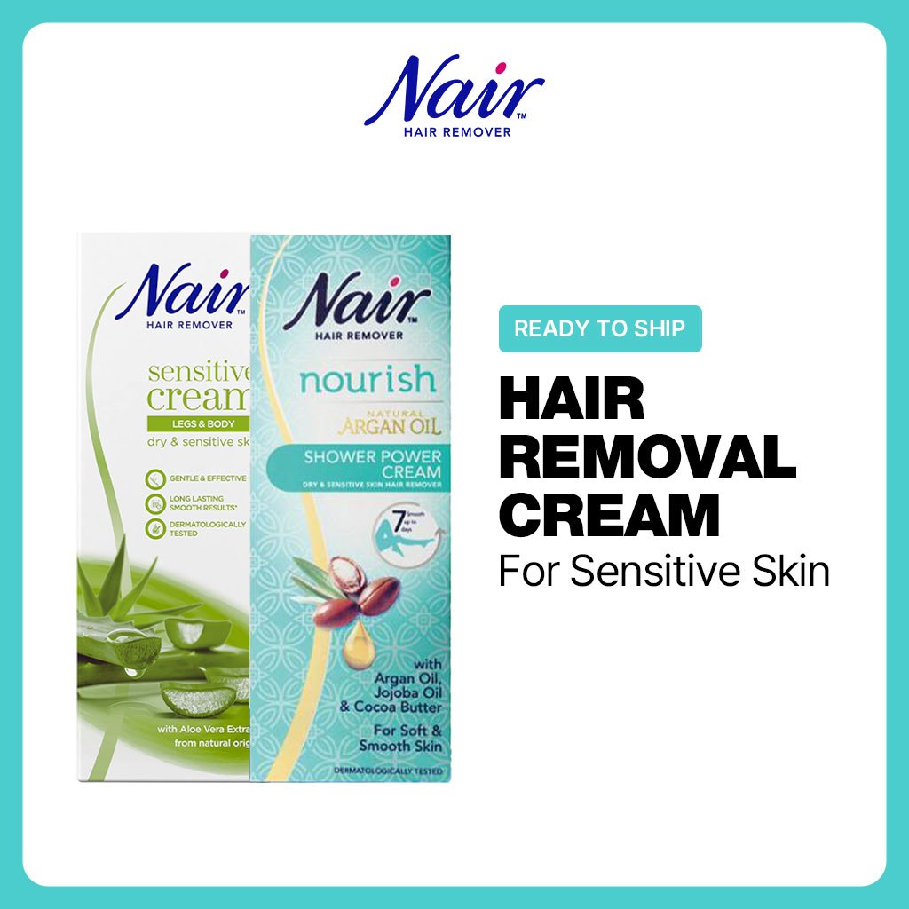 [NAIR] ครีมกําจัดขน 200ml – Sensitive & In Shower