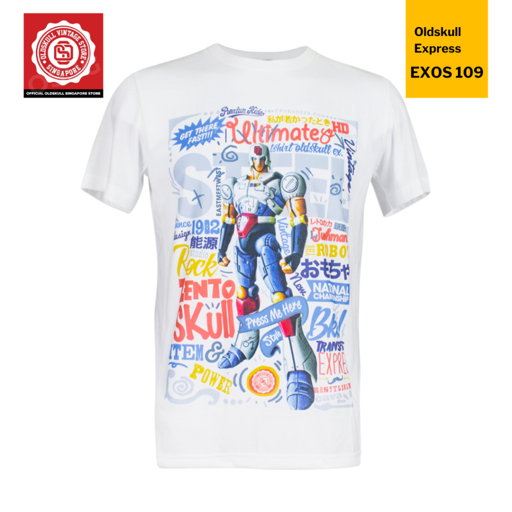 ด่วน ระบบปฏิบัติการ 109. เสื้อยืดพิมพ์ลายดิจิตอล [ร้านค้า Oldskull SG อย่างเป็นทางการ]