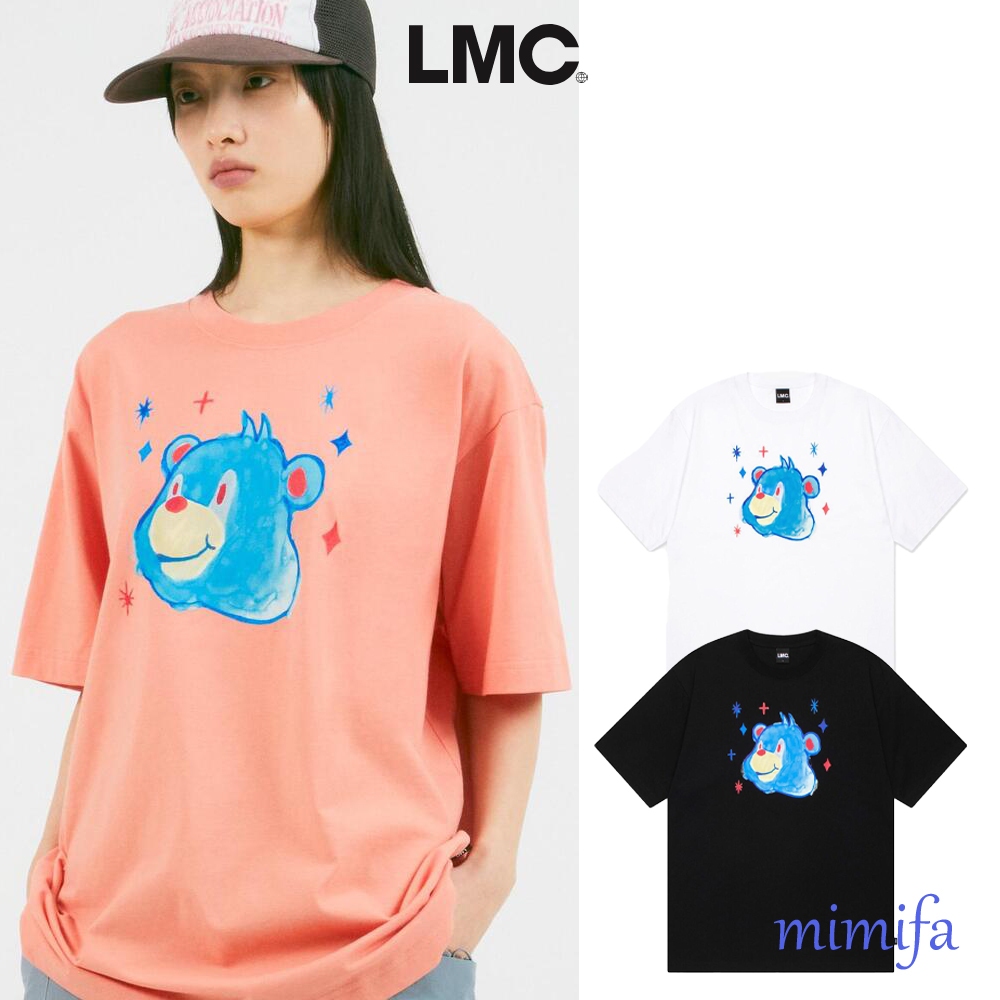 เสื้อยืด ลายหมี LMC สีน้ํา