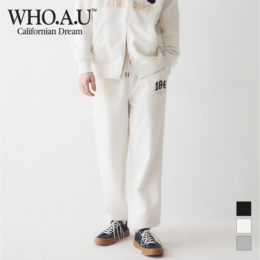 [WHO.A.U] กางเกงจ็อกกิ้ง ลายเซ็น | Whtme1221u