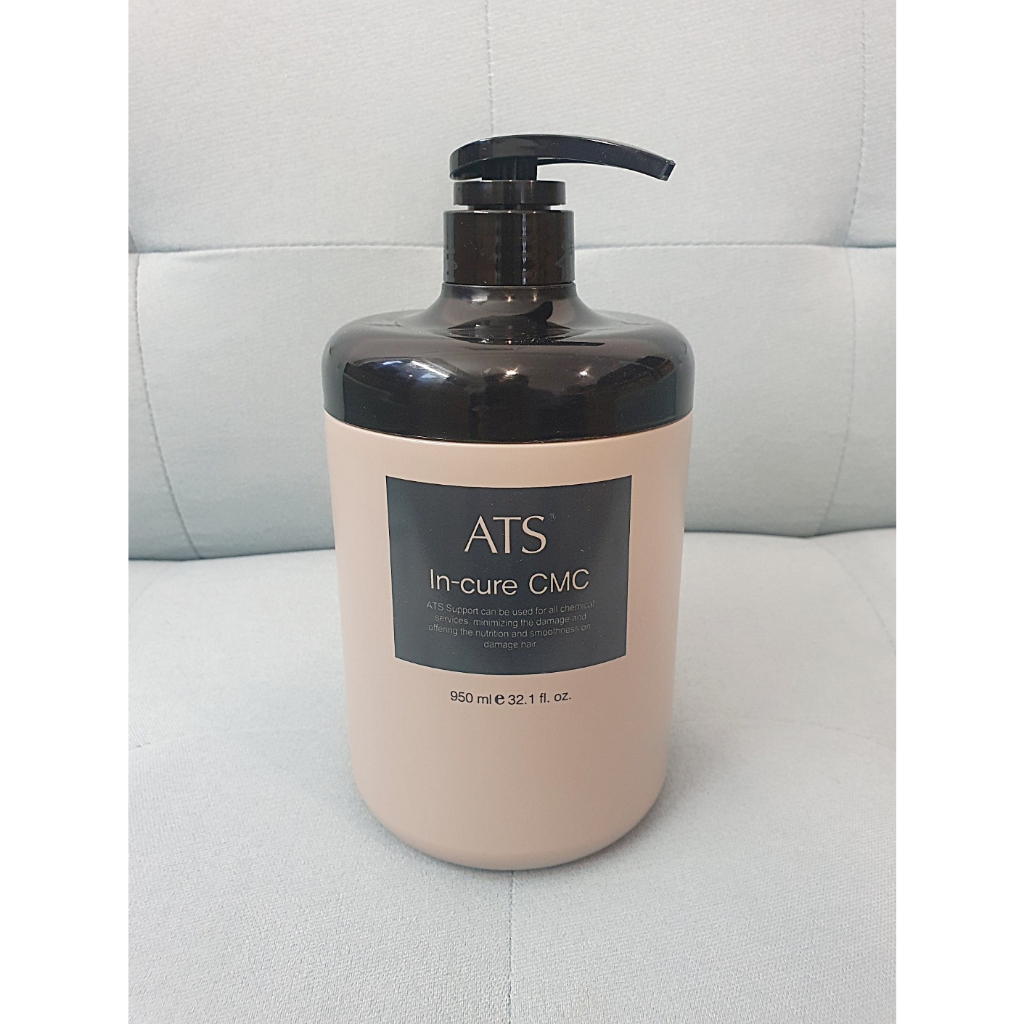 Ats IN-cure CMC ทรีทเม้นท์ 950 มล. / ผลิตภัณฑ์ร้านเสริมสวย สไตล์เกาหลี / ดัดบ่อย, โพสย้อมแคร์ / ทรีตเม้นท์โปรตีนบํารุงผมเสีย / กรดอะมิโนไหม