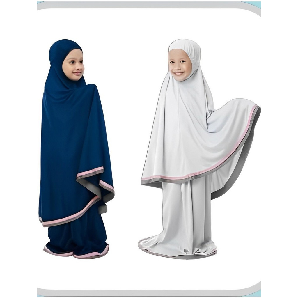 Telekung Arafah Budak Size S 2 ถึง 4 Years Girl Child โดย Areesha Hijab
