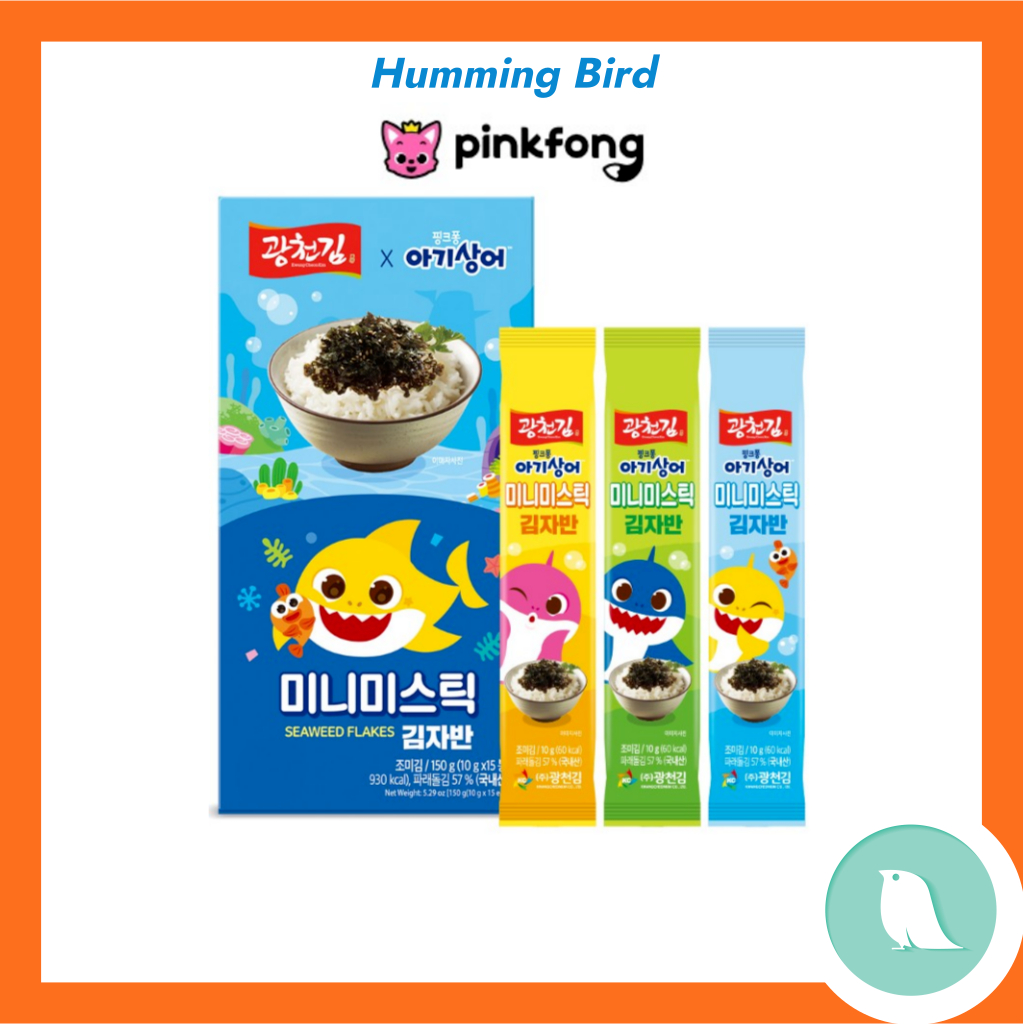 [Pinkfong] Baby Shark Mini stick Seaweed Flakes 10gx15ea