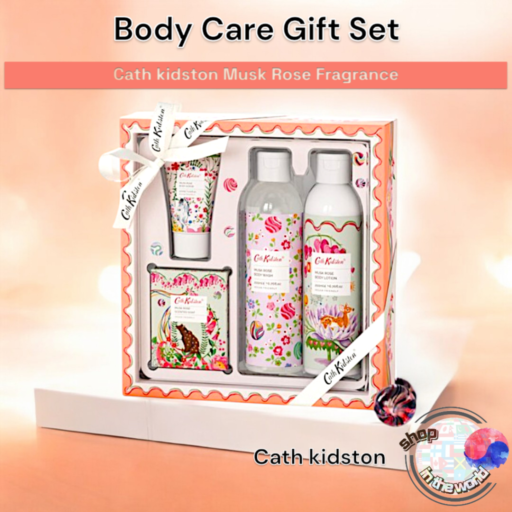 ชุดของขวัญ Cathkidston Musk Rose Bath Body Care