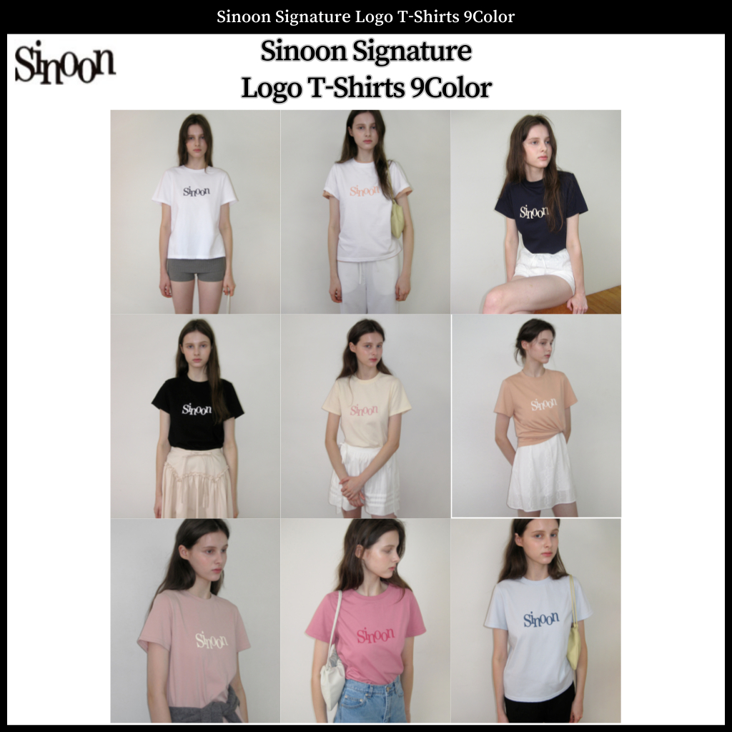 เสื ้ อยืดโลโก ้ Sinoon Signature 9 สี