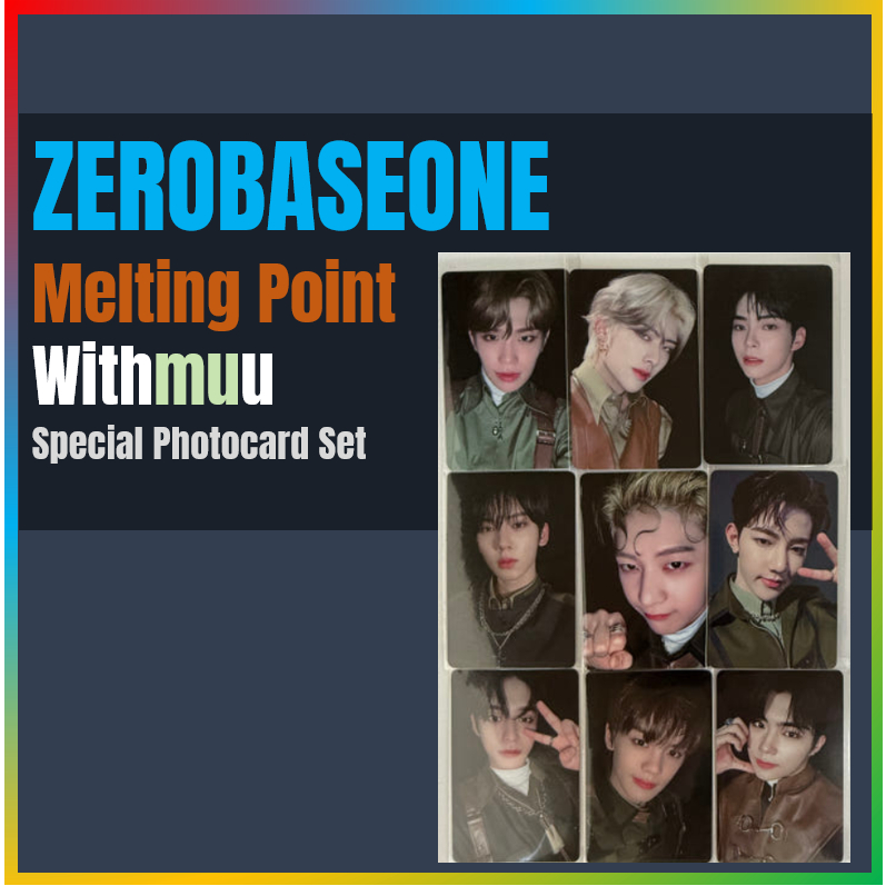 Zerobaseone Melting Point Withmuu ชุดโฟโต้การ์ดพิเศษ