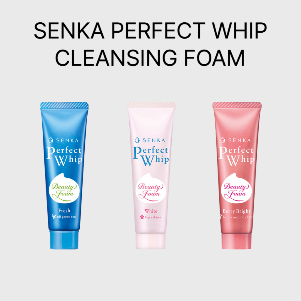 [ SENKA] PERFECT WHIP CLEANSING FOAM 50g 3TYPE / BERRY BRIGHT, FRESH, WHITE