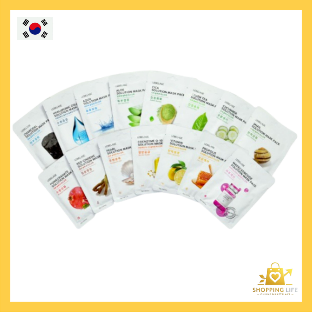 [Leberage] Solution Mask Pack Line 15 ชนิด 25ml * 1 แผ่น [Random Mask Pack]
