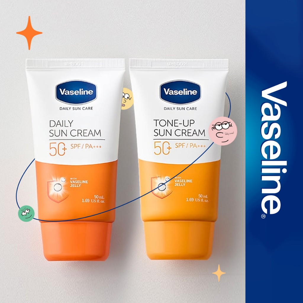 [Vaseline] (1+1+1) Daily & Tone-up Suncream SPF50+ PA+++ 50ml | Oliveyoung Sunblock Unilever ป ้ องกันรังสียูวี
