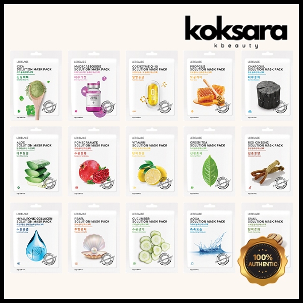 lebelage solution mask pack 25ml 15types