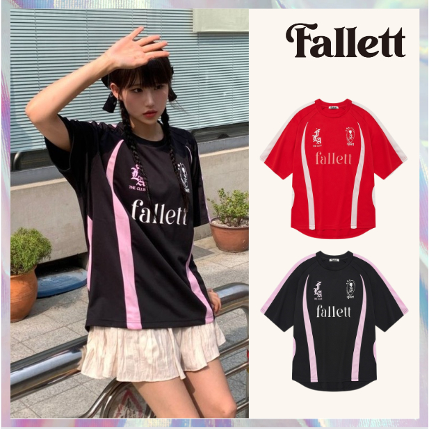 [ Fallett ] เสื ้ อยืดแขนสั ้ น Sports Club Football Jersey 4 สี