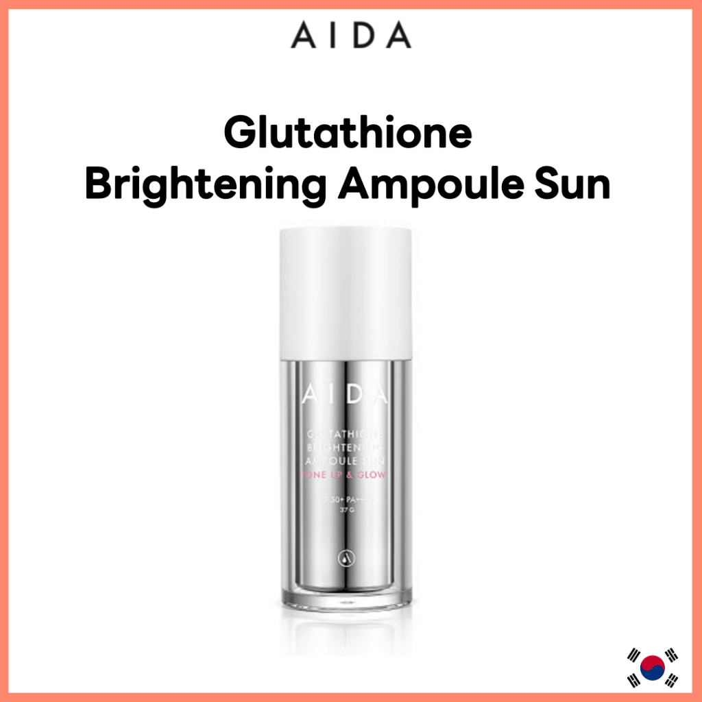 [AIDA] Glutathione Brightening Ampoule Sun Cream SPF50+ PA++++ 37g กันแดดหน้าใส กันแดด บำรุงผิวหน้าขาวใส
