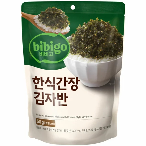 ราคาต่ำสุด CJ Bibigo สาหร่ายเกาหลีอบกรอบ 50G