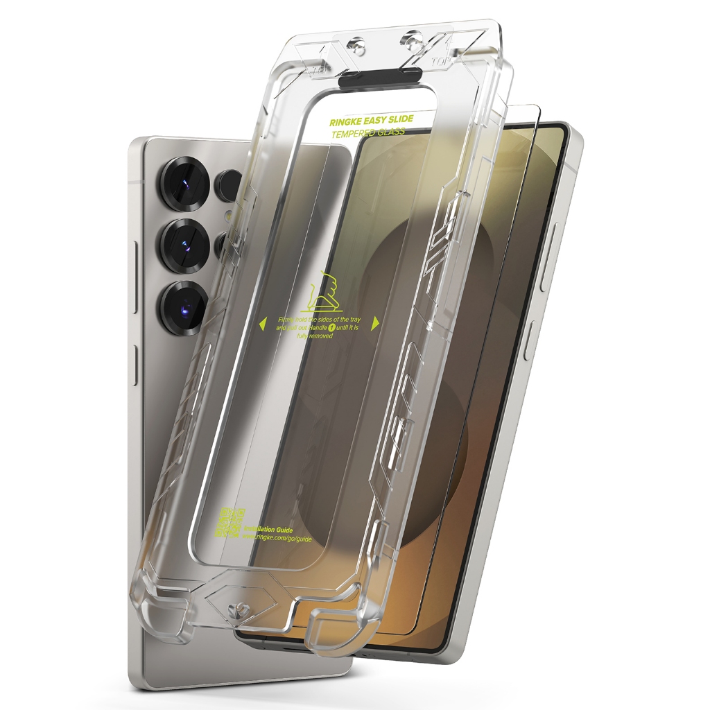 Ringke Easy Slide Glass สําหรับ Galaxy S25 Ultra กระจกนิรภัยปกป้องหน้าจอ
