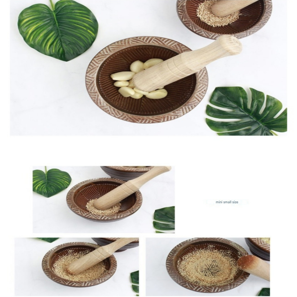 ชุดเครื่องปั้นดินเผาเซรามิก Yeoju เกาหลี Mini Mortar & Pestle - รูปที่ 2